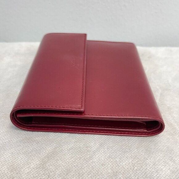 Prada Bordeaus Leather Wallet w/ Coin Pouch - Preowned - Picture 7 of 14